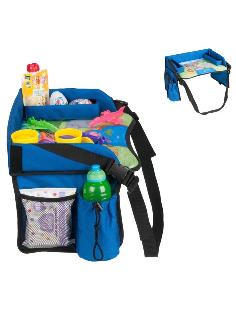 New Kids Travel Activity Snack Tray - Jungle Friends Design